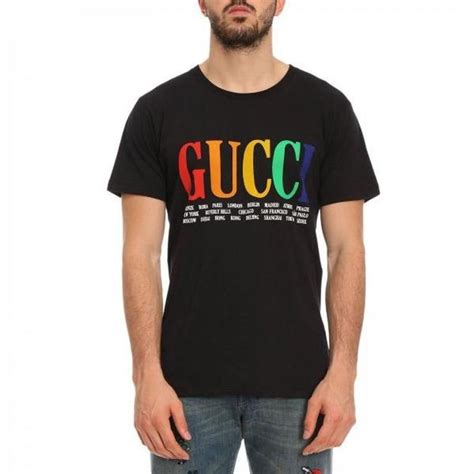 gucci rainbow shirt|gucci polo shirt cheap.